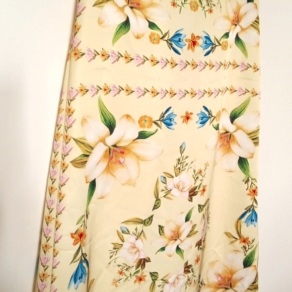 Rachel Zoe Bohemian Floral Satin Aline skirt - Picture 3 of 8